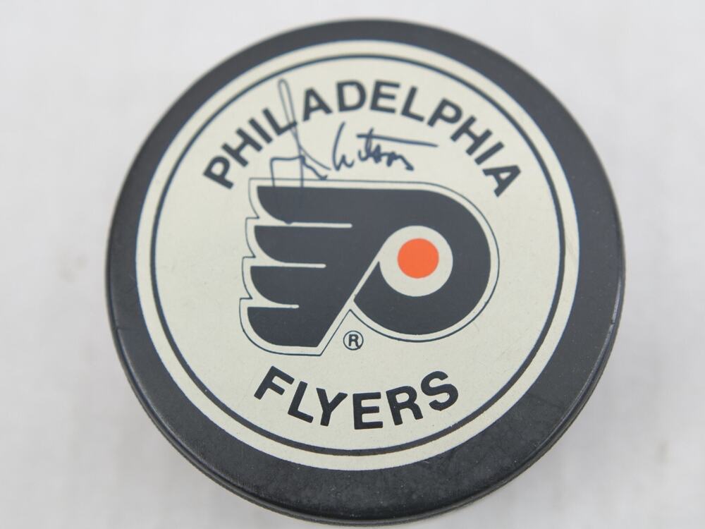 Philadelphia Flyers NHL Puck OFFICIAL GAME Canada Signed Jimmy Watson